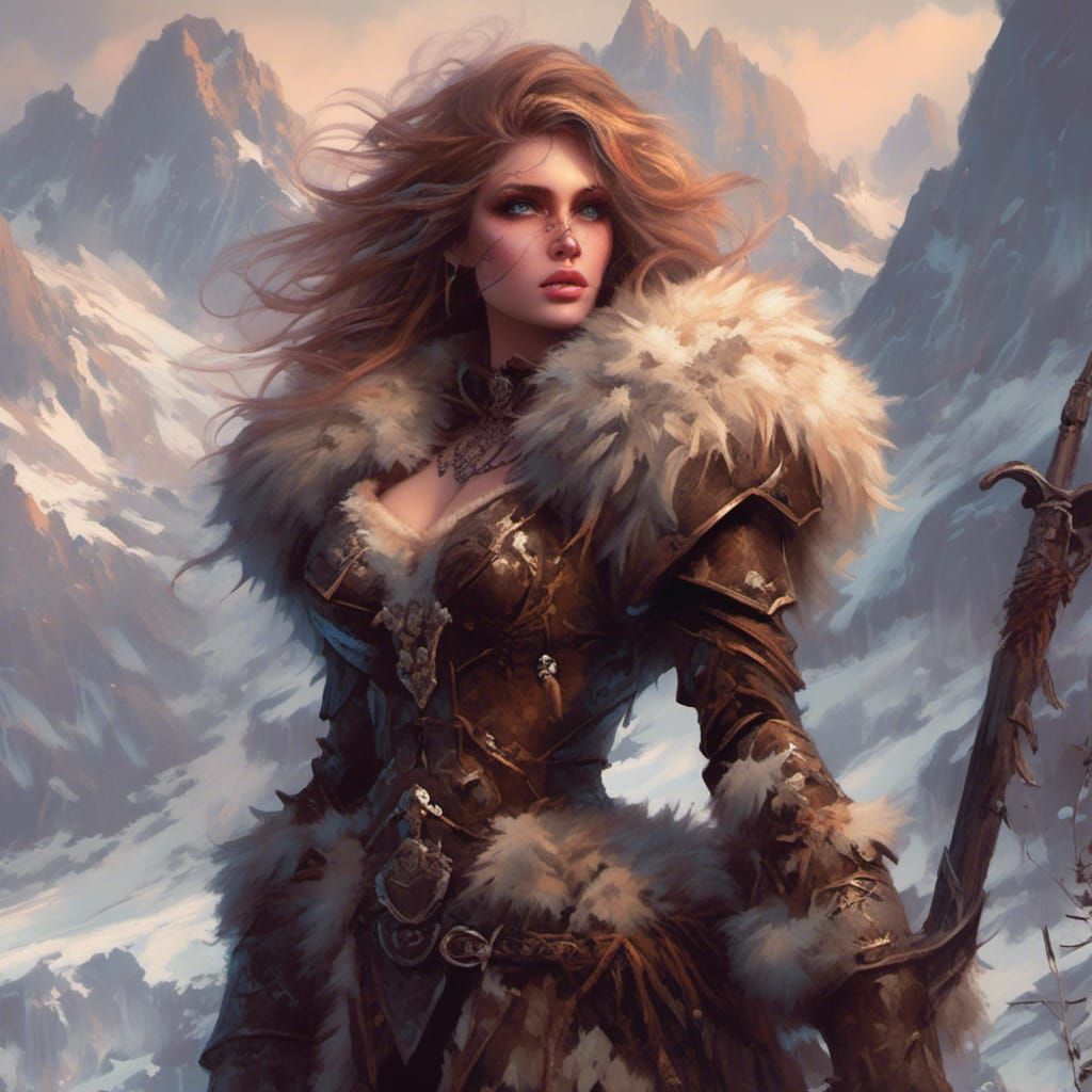 Ice age fantasy barbarian