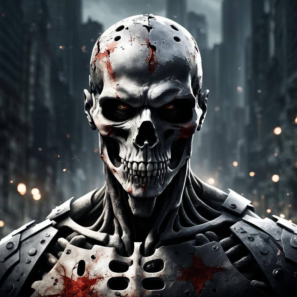 Fearful Face in Dark, Mystical Atmosphere