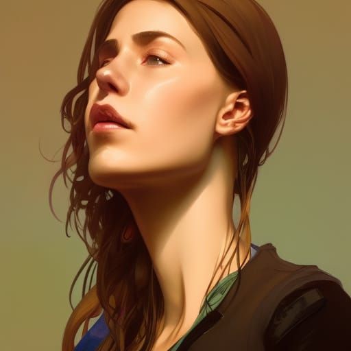 Hyperdetailed Portrait in Volumetric Lighting Style