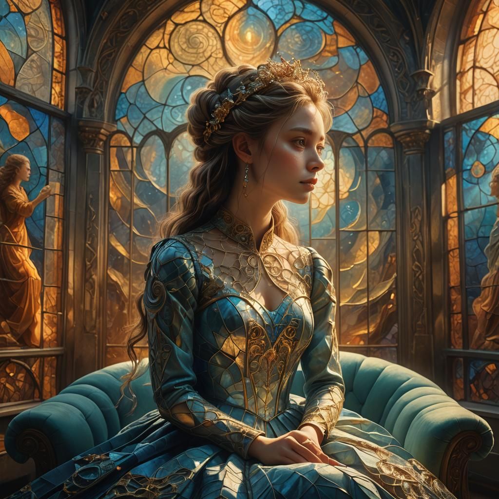 Mystical Daughter in Surreal Fantasy Art