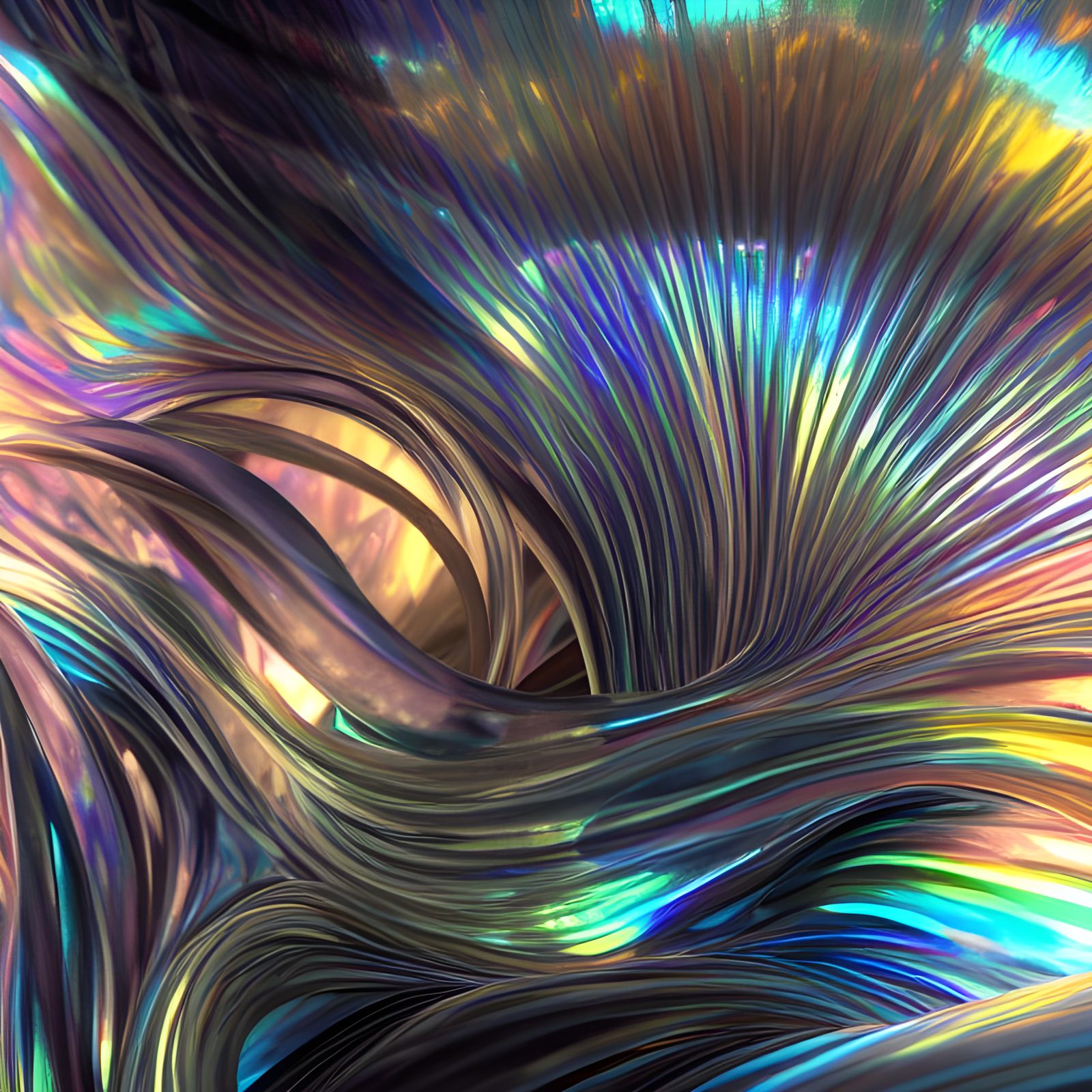 Luminous Fresco: Spiral Tube in Radiant Light