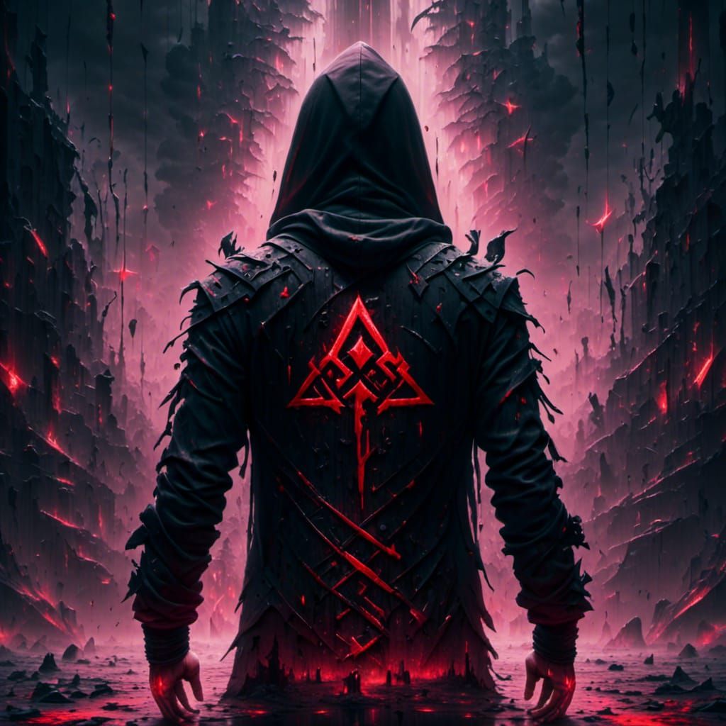 Glowing Runes Ace of Spades Hoodie