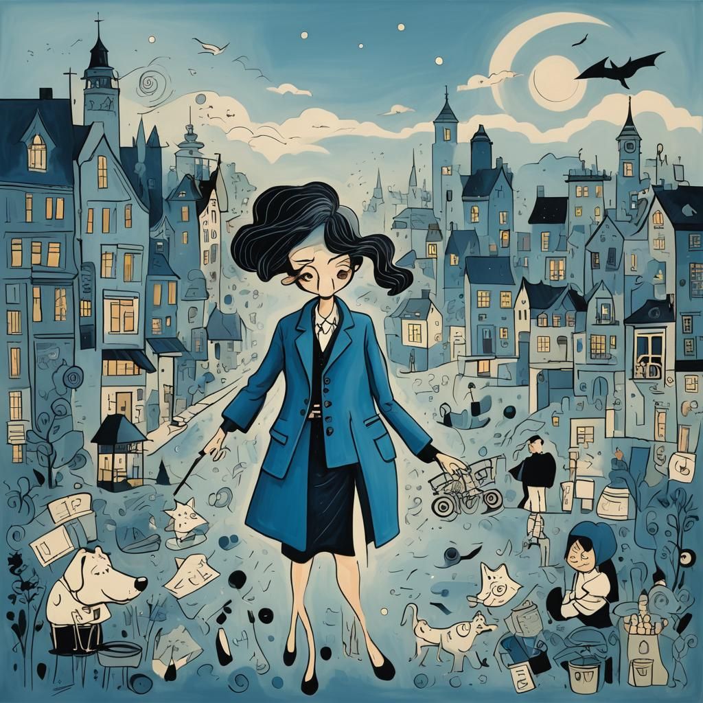 Figurative Scene in Social Realist Style