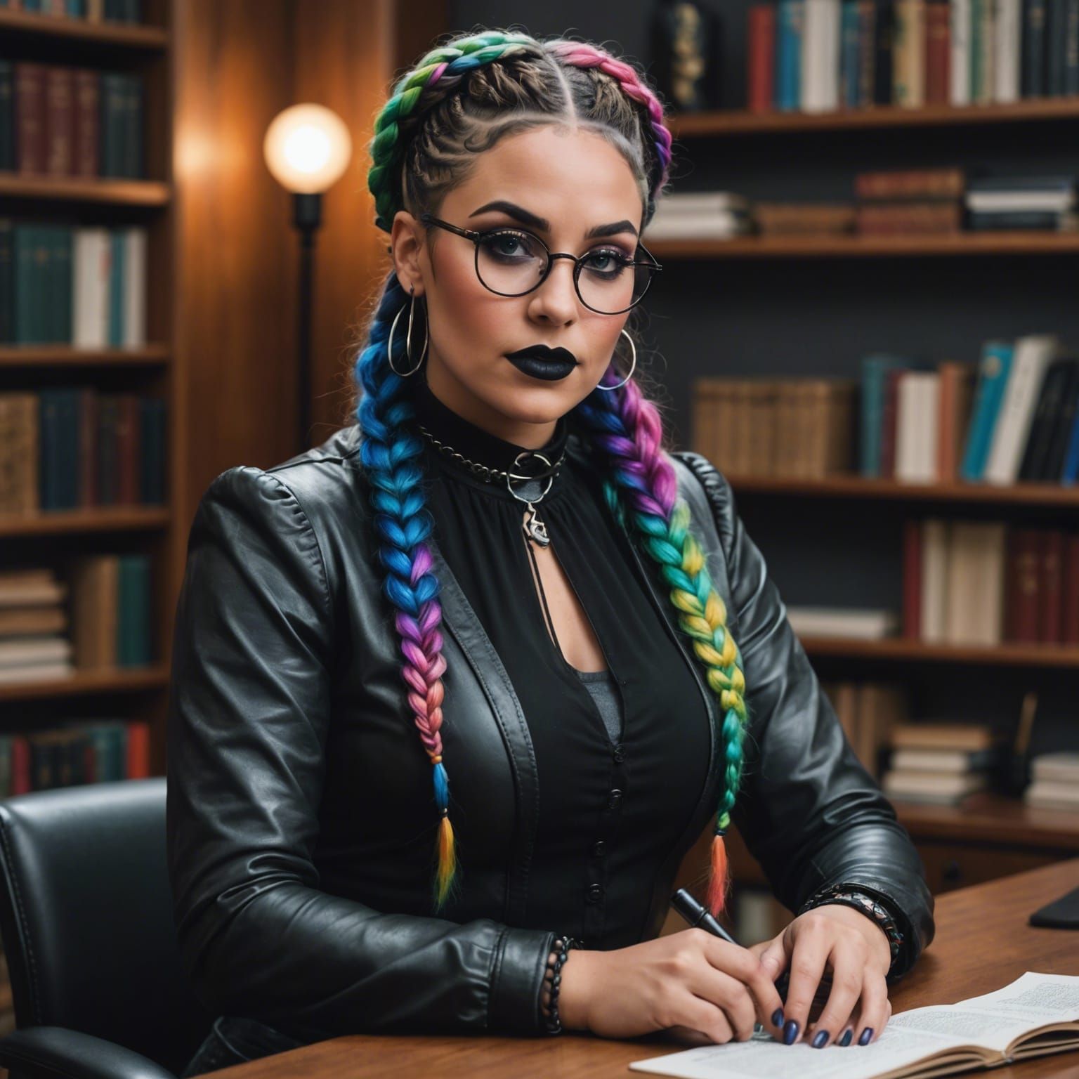 Iridescent Librarian on Desk