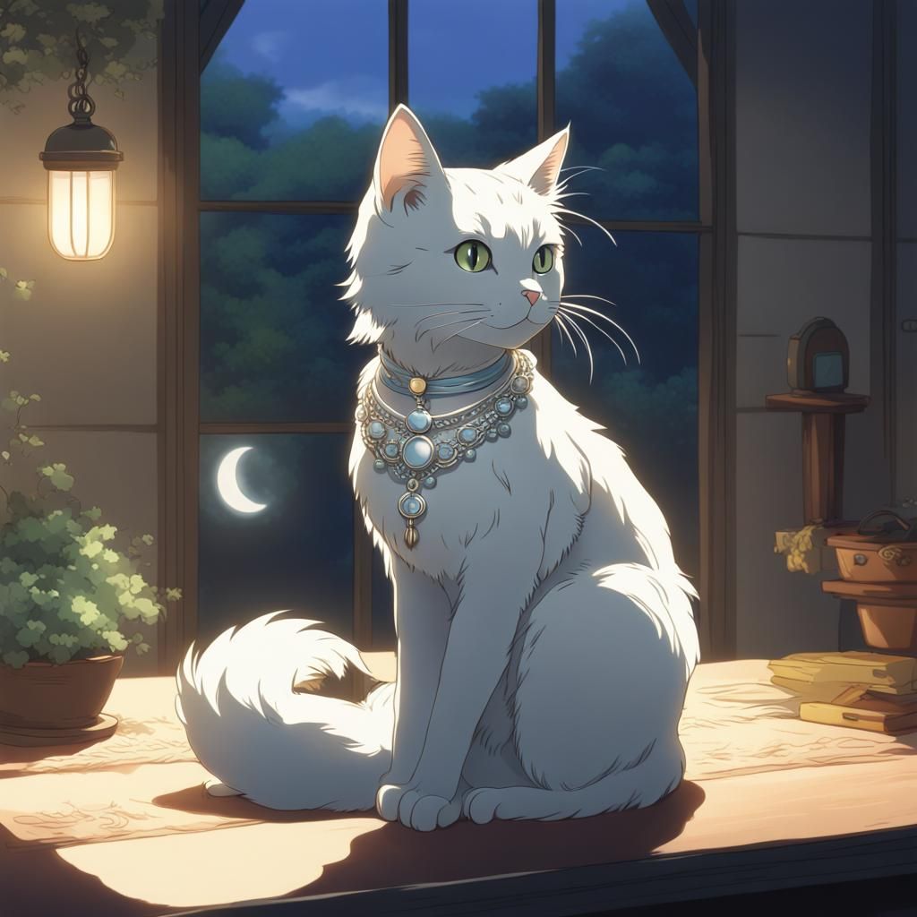 Cat in Lacy Dress: Studio Ghibli Anime