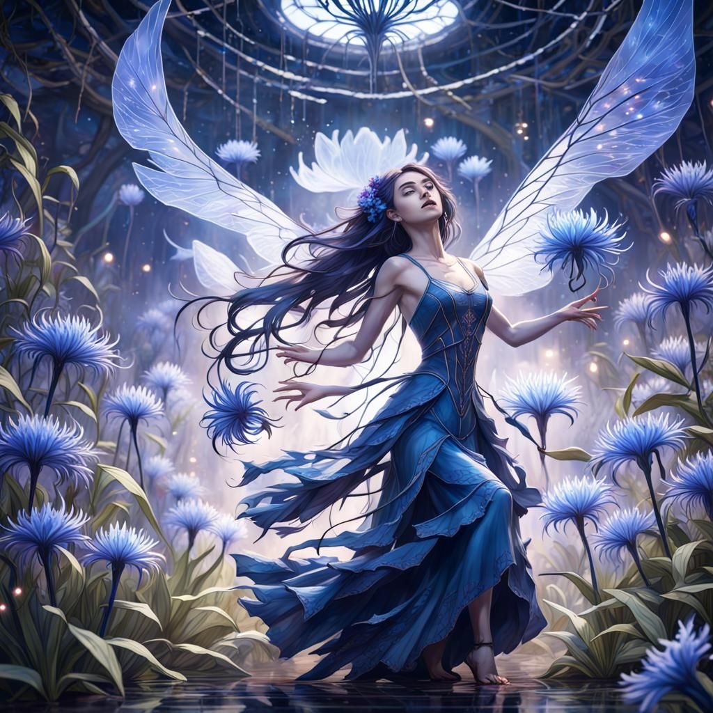 Singing Fae on Stage of Spider Lilies