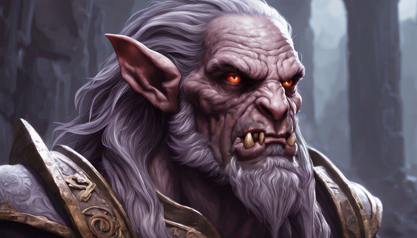 Evil Duergar Paladin in Lycanthropic Despair