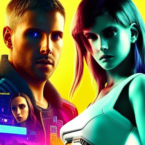 Neon Cyberpunk Cityscape of the Future