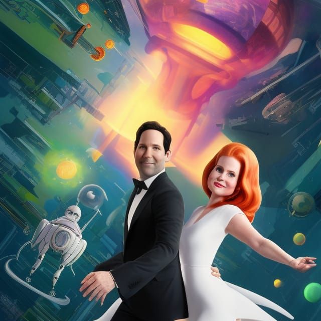 Paul Rudd and Amy Adams as The Jetsons, Hyperrealism