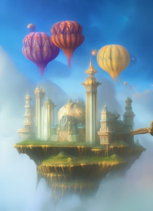 Fantasy Palace Concept Art in Digital Matte Painting