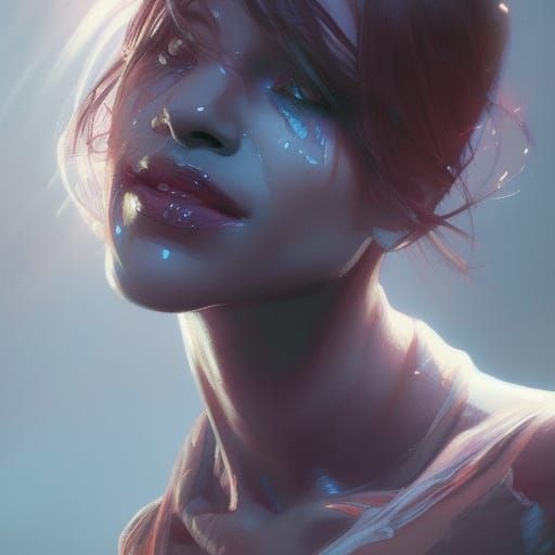 Detailed Night Screecher Portrait in Art Nouveau Style