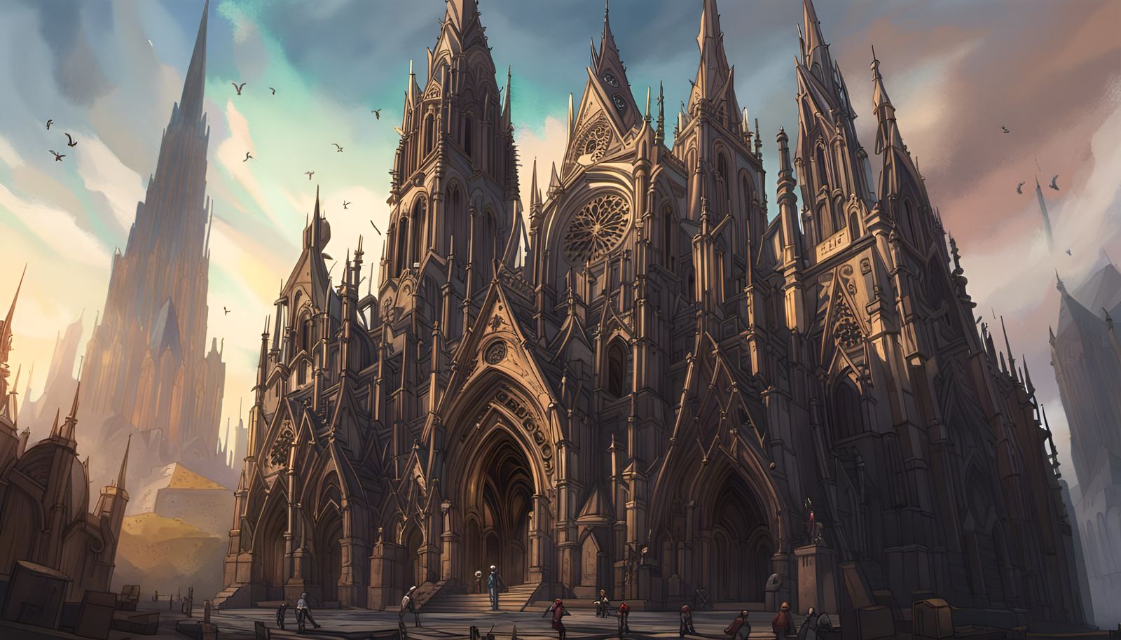 Gothic Cathedral Concept Art: The Unseen Spire