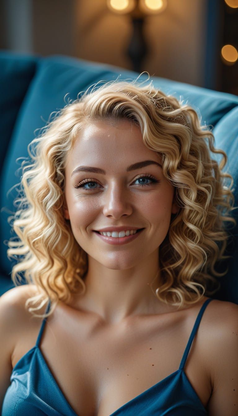 Ethereal Blue Goddess