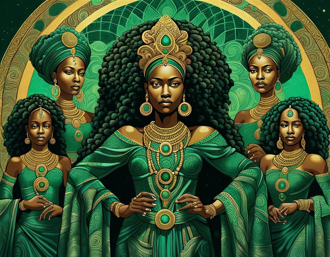 Empowering African Queens in Afrofuturist Style