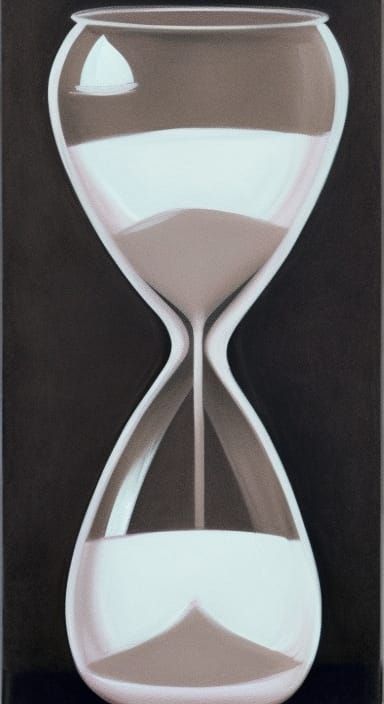 Classic Hourglass with Flowing Sand