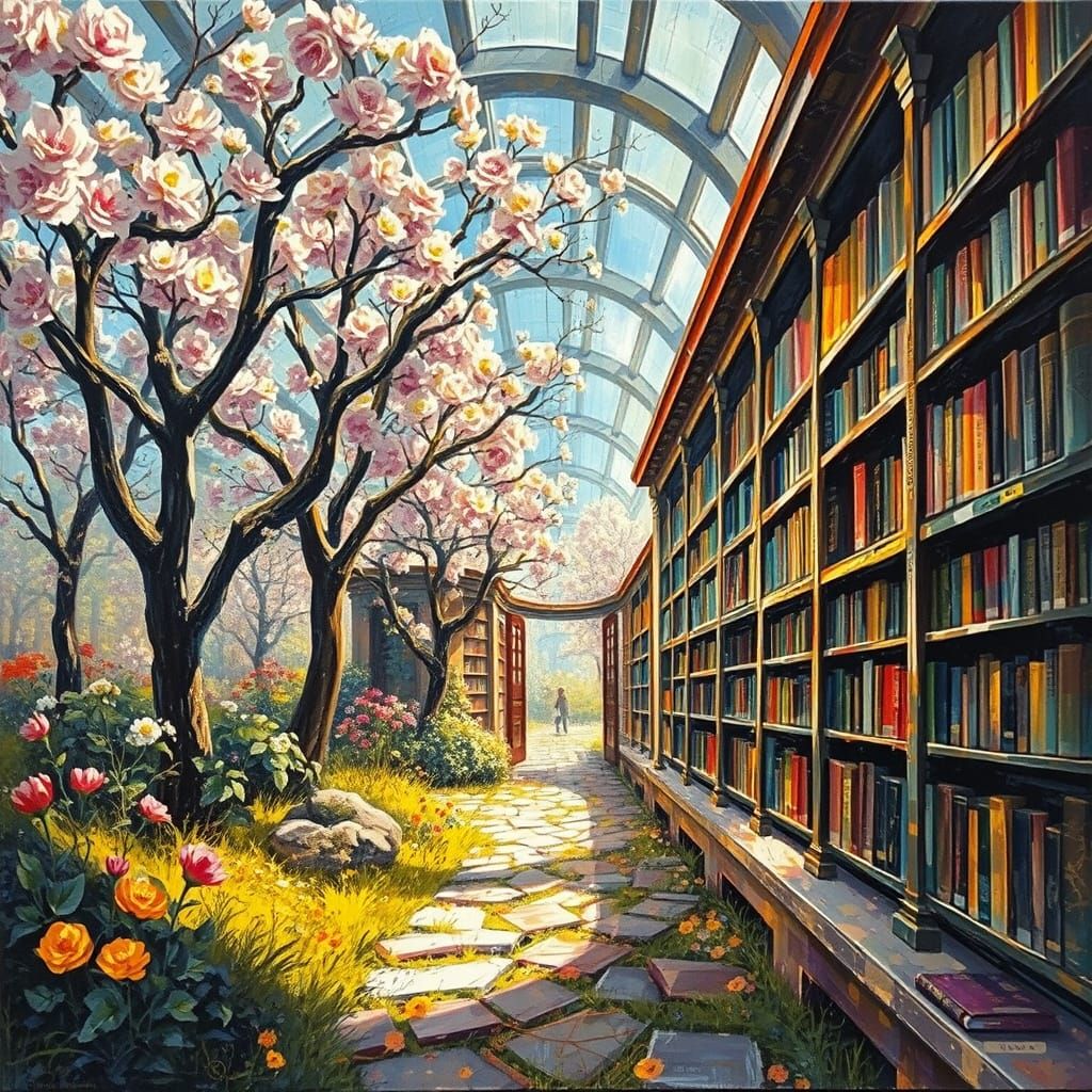 Golden Pathway in a Forgotten Library