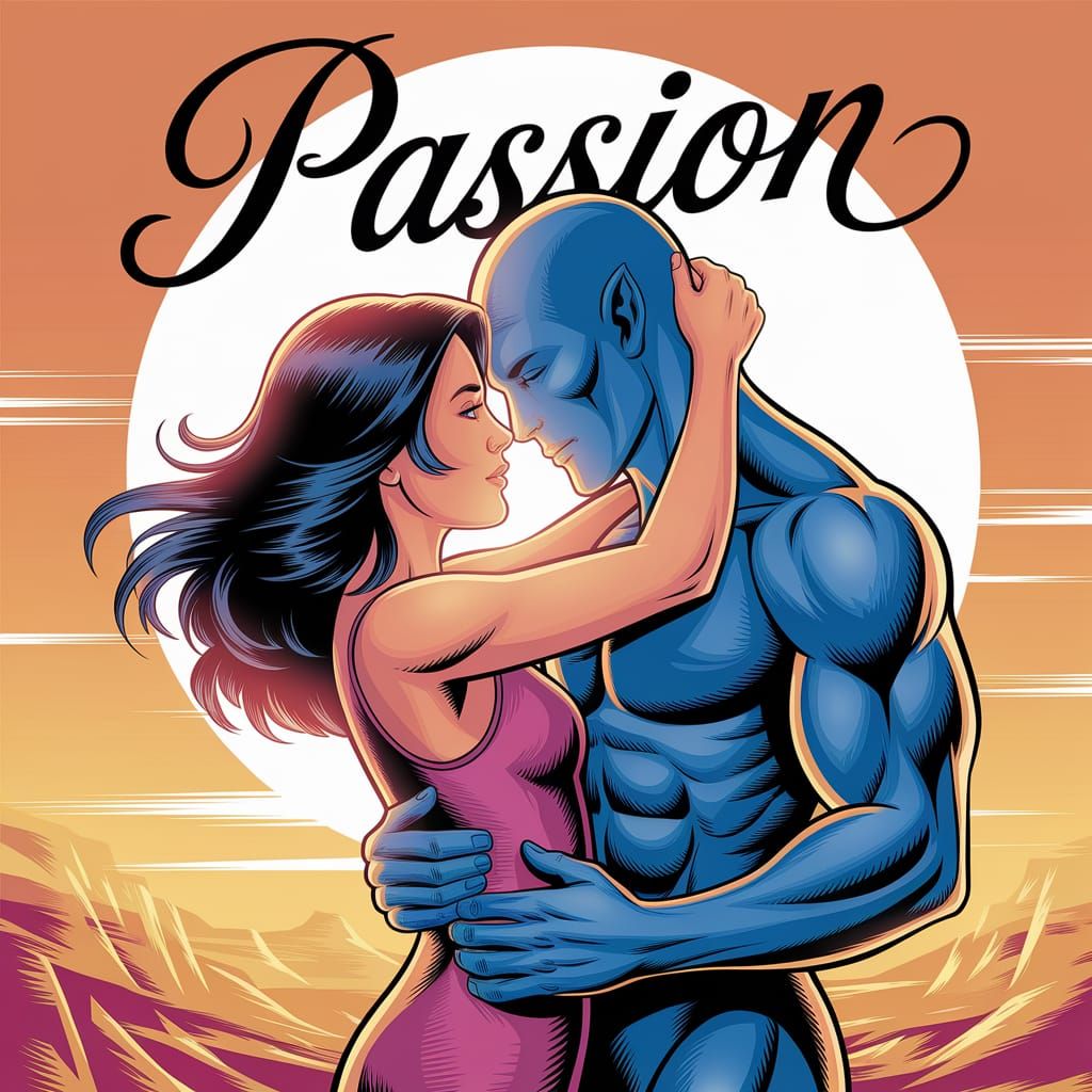 Elegant Romance Between Human and Alien