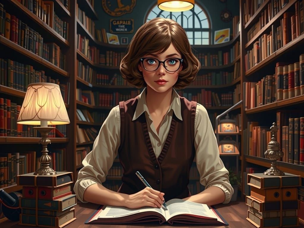 Stunning Velma Dinkley Portrait in Anime Realism