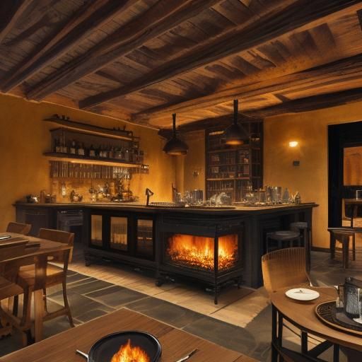 Fiery Furniture and Dishes in Fauvist Style