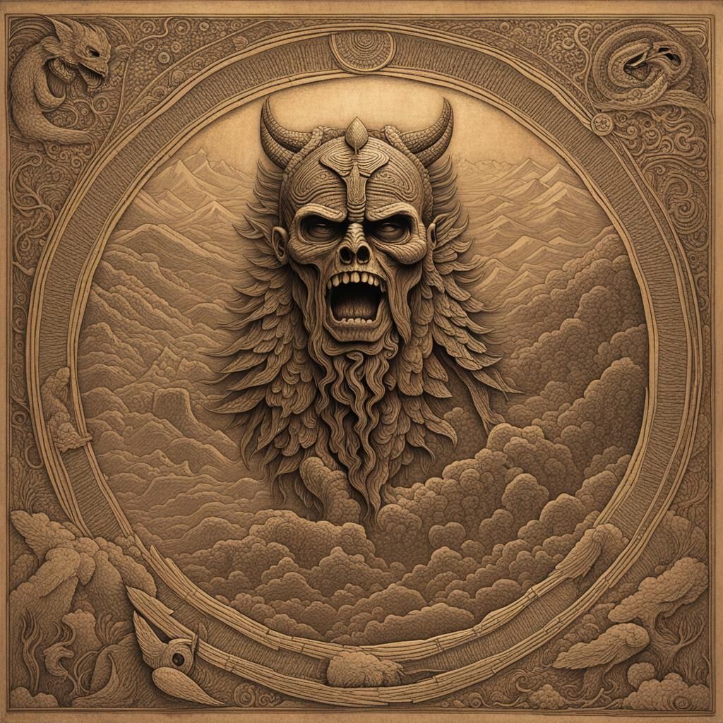 Pazuzu: Hyperrealistic Depiction of Primordial Chaos