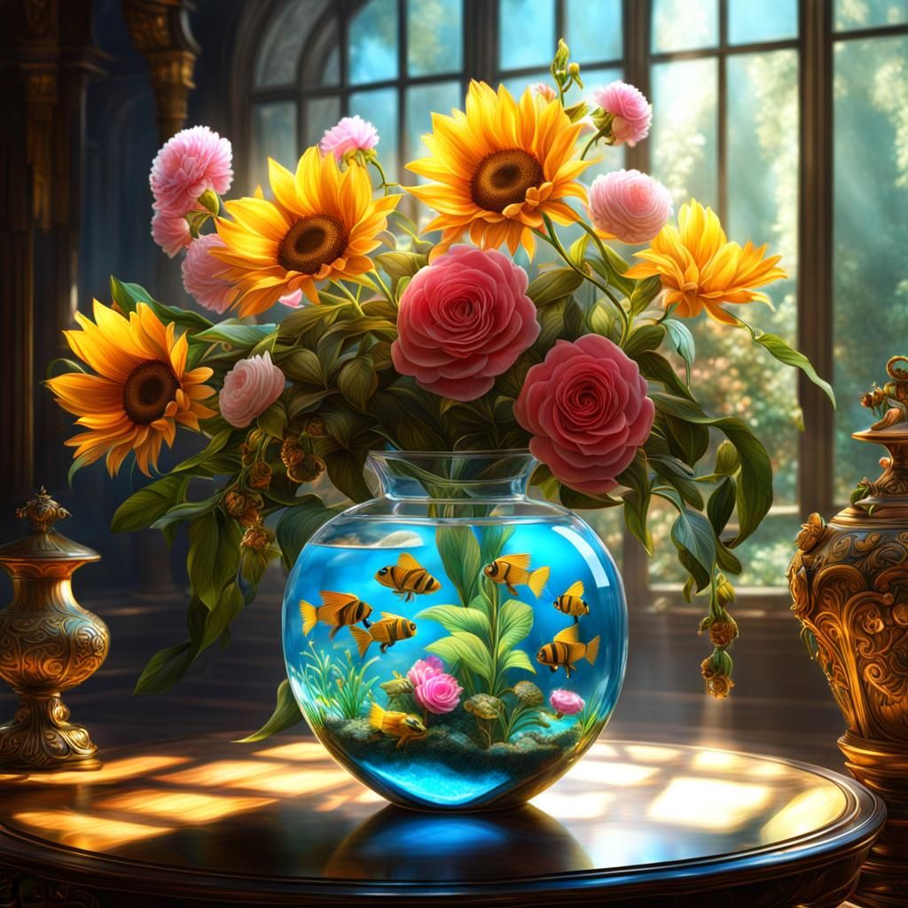 Aquarium Flower Vase. #2