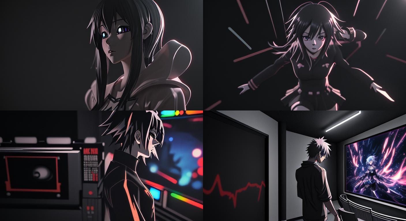 Anime Comic Art in 8K 3D Photoillustration