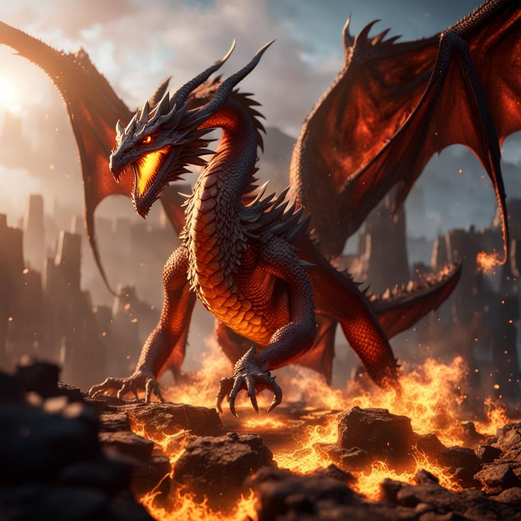 Dragon Rising from Ashes: 3D Game Cinematic
