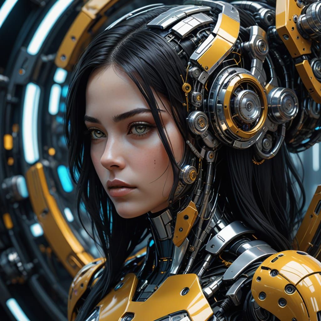 Cybernetic Woman Reveals Futuristic Mechanical Beauty