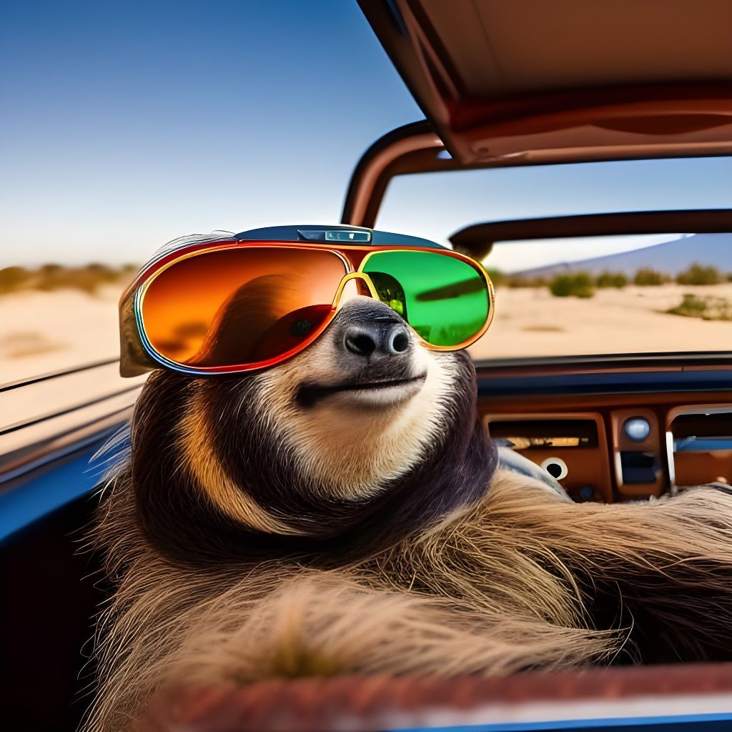 Sloth Stars in Fear and Loathing: Hyperrealistic 4K