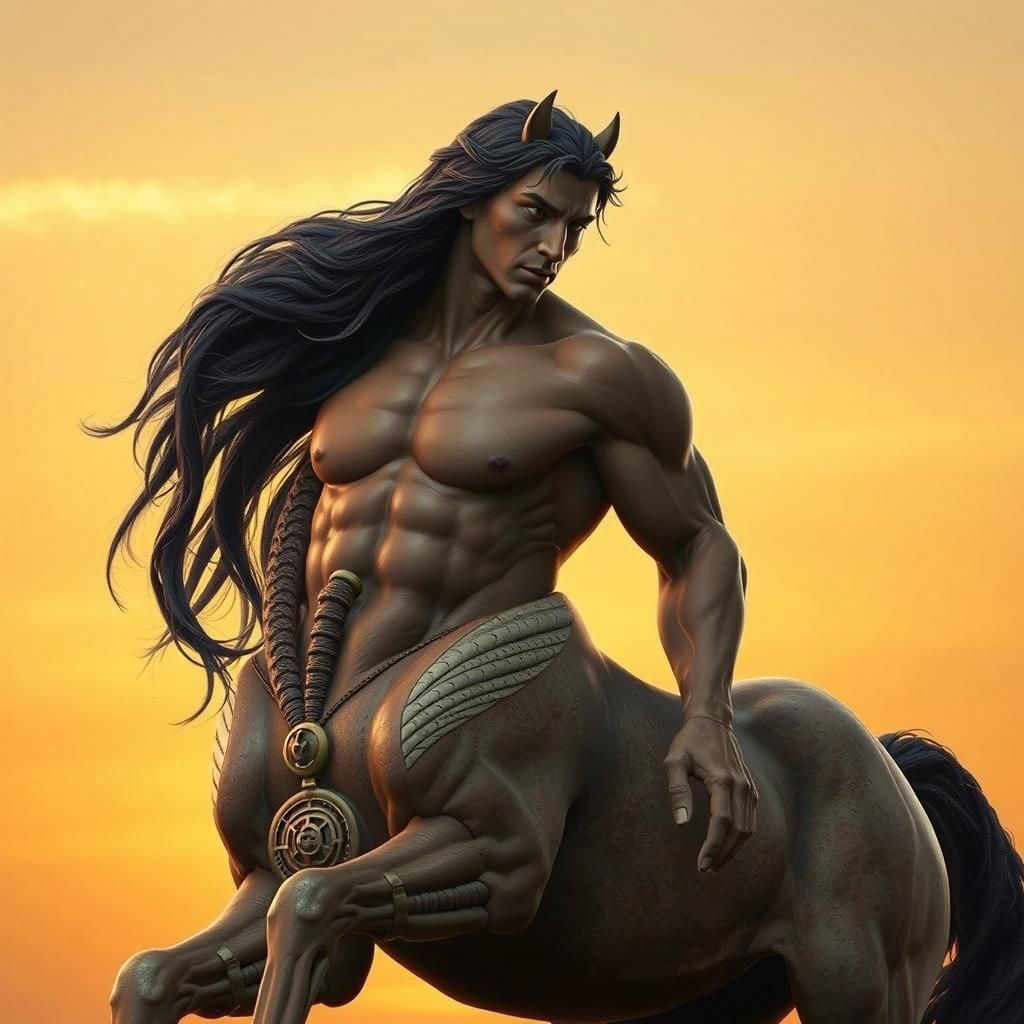 Majestic Human-Horse Centaur in Surrealist Style