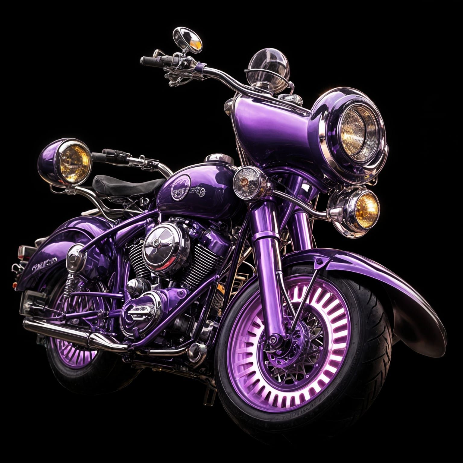 Luminescent Bike Glows in the Night