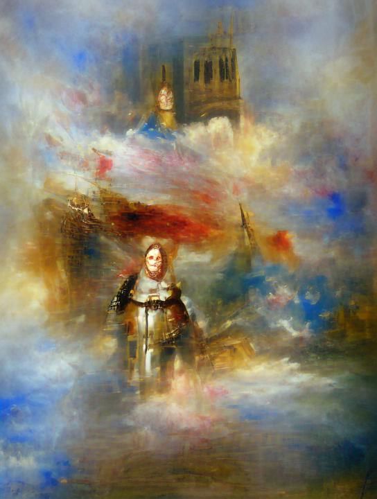 Joan of Arc Victory as Oil Painting
