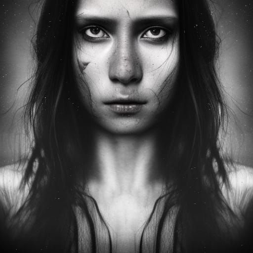 Ninja Warrior Portrait with Volumetric Lighting