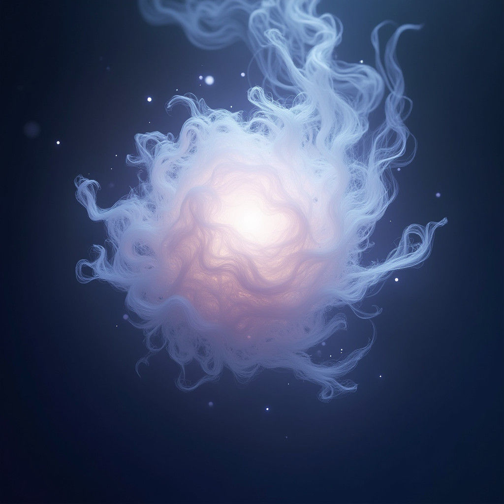 Glowing Wispy Soul Ball in Fantasy Style