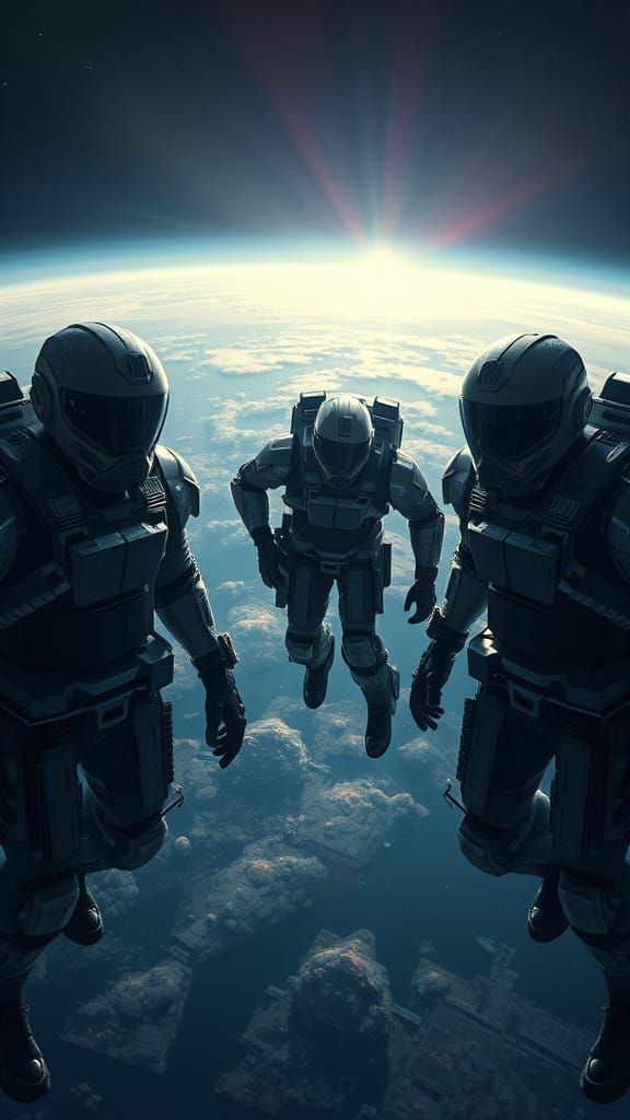 Cyberpunk Space Raiders Descend Upon Earth