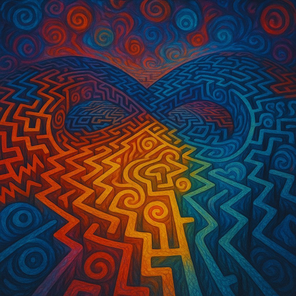 Surreal Maze: Infinite Mental Illness Visualization