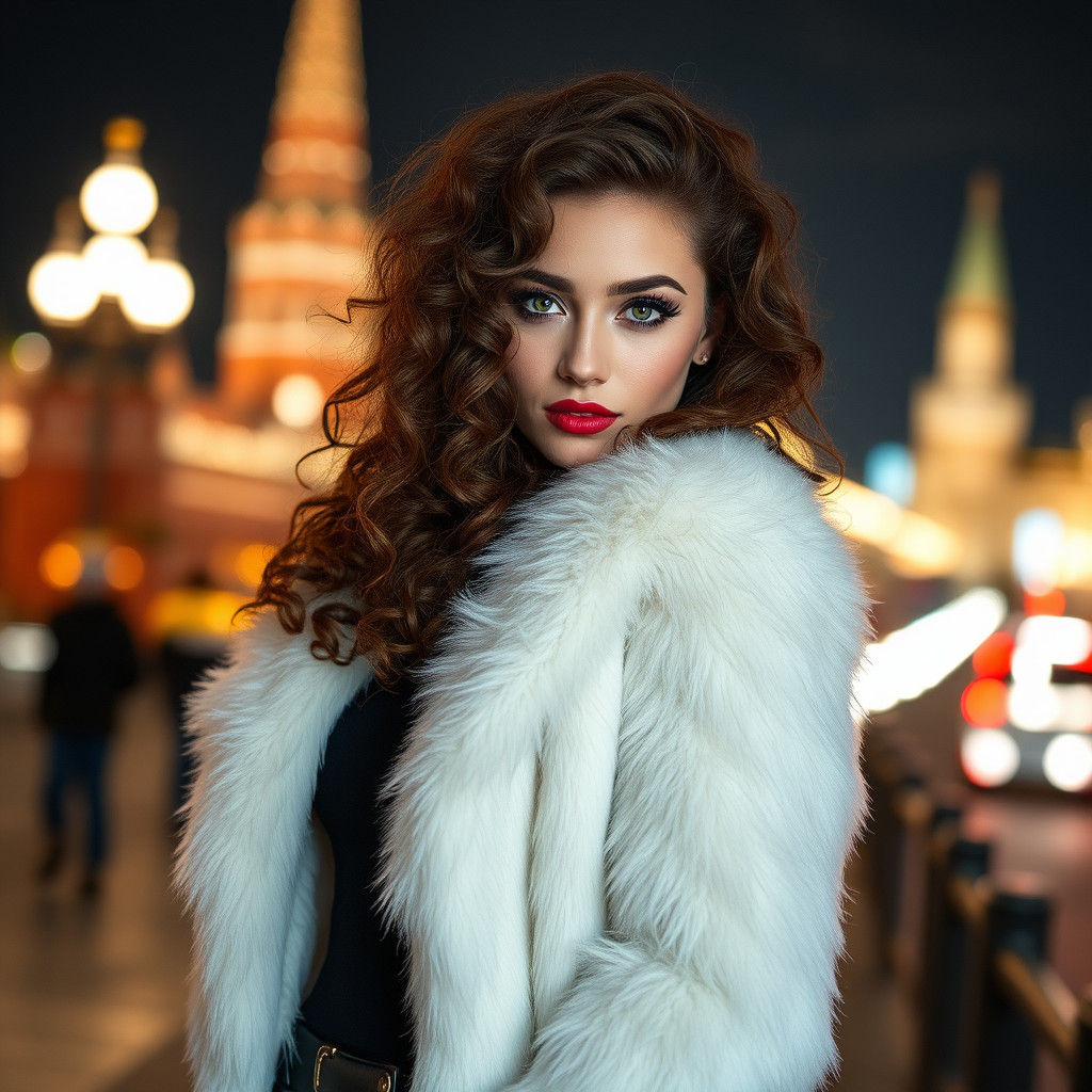 Glamorous Russian Model Portrait in Moscow