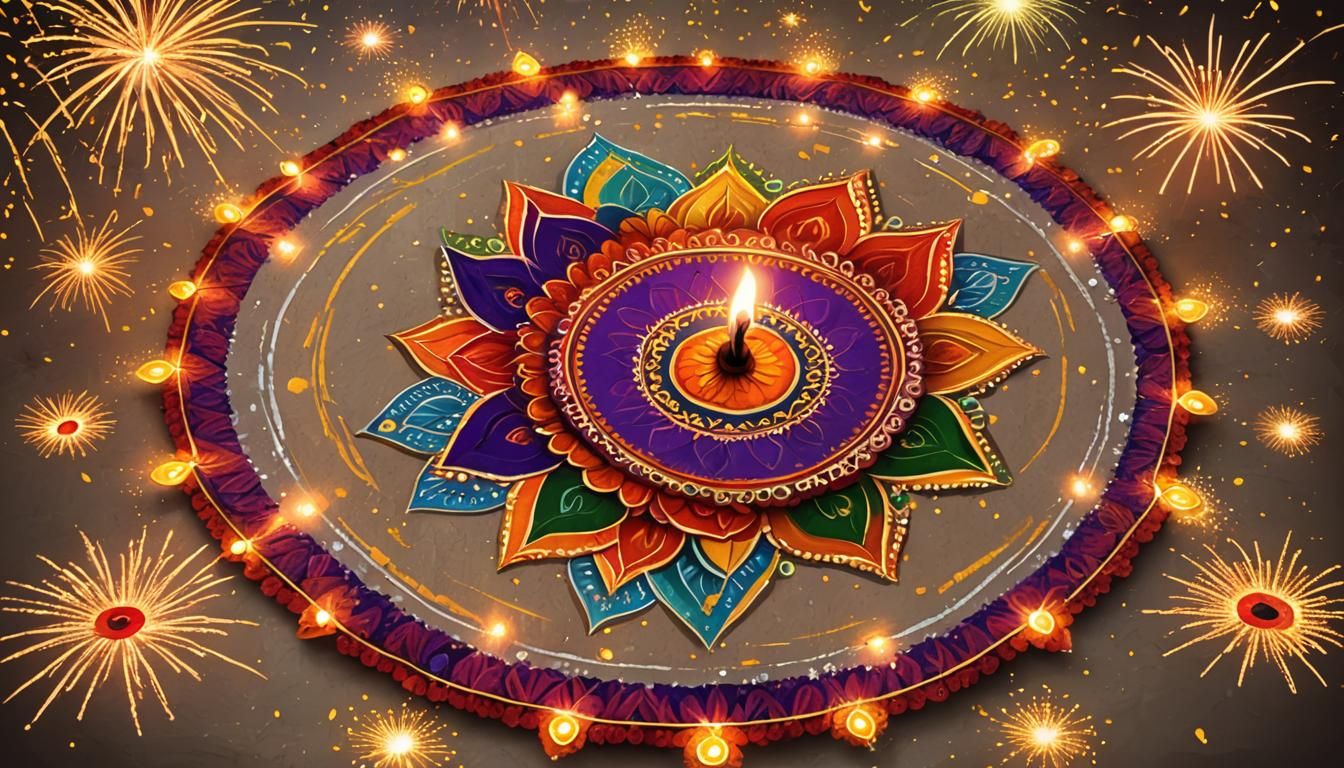 Vibrant Diwali Celebration Digital Art in Ultra HD
