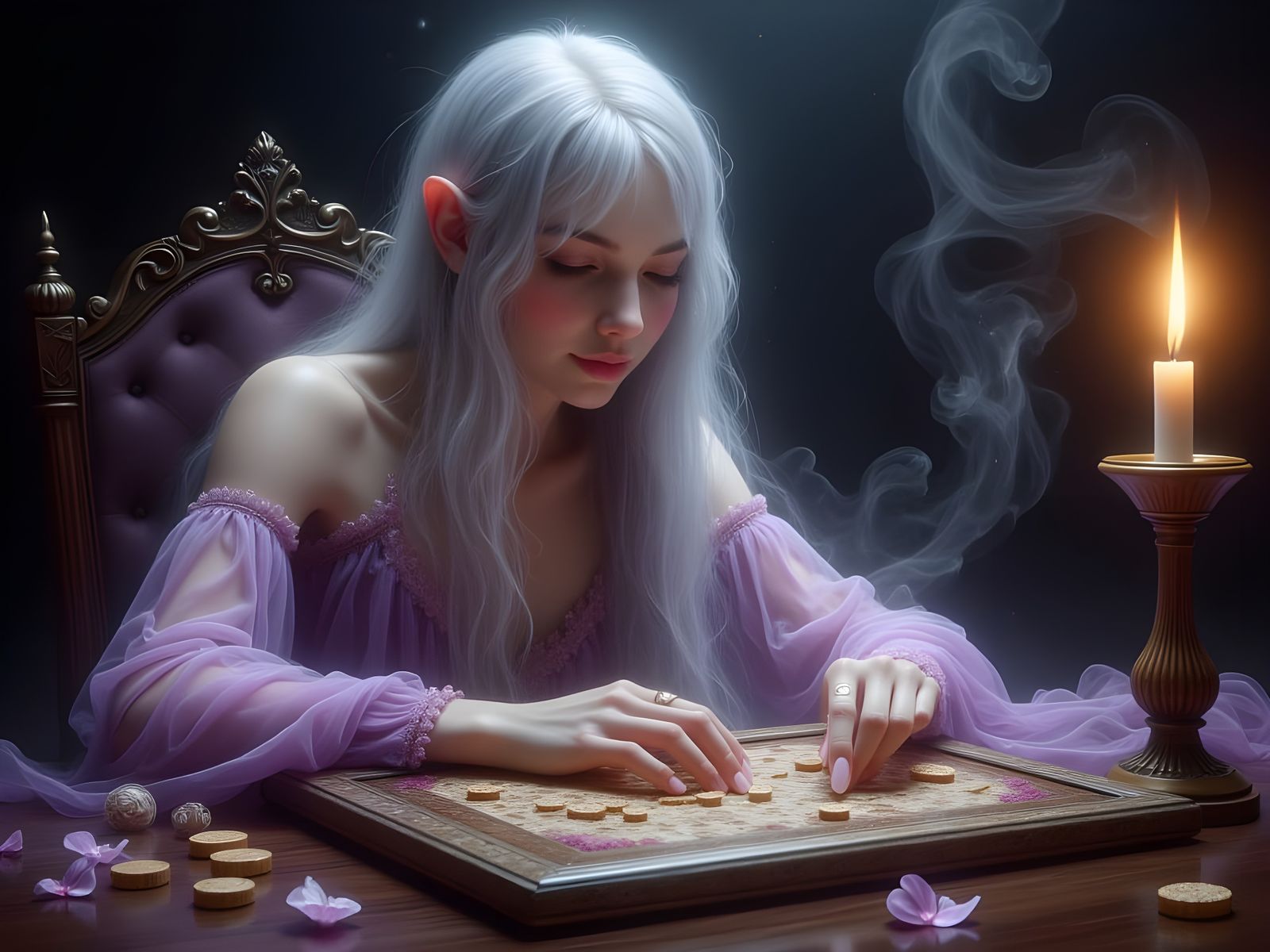 Norse Goddess of Wisdom in Dreamy Ethereal Style