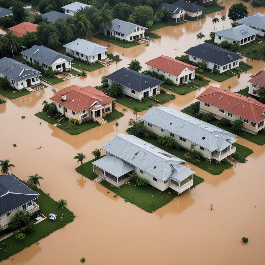 Luxury Villas Destroyed by Catastrophic Flood