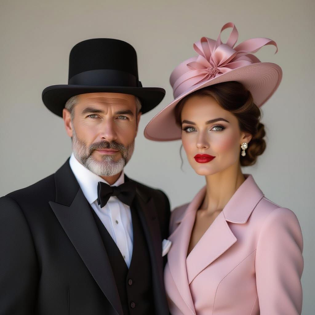 Intimate Duo Portrait with Vibrant Color