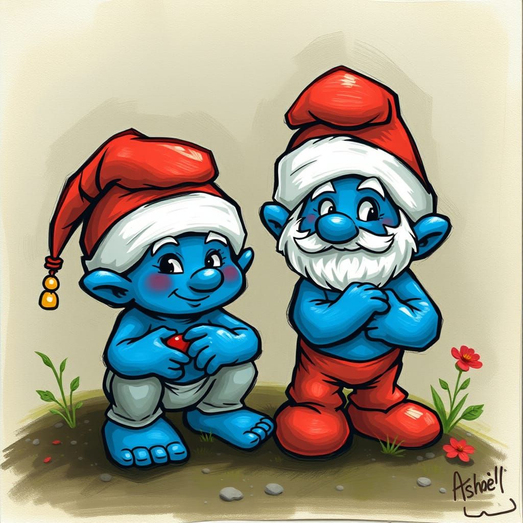 Smurfs Generated by AI