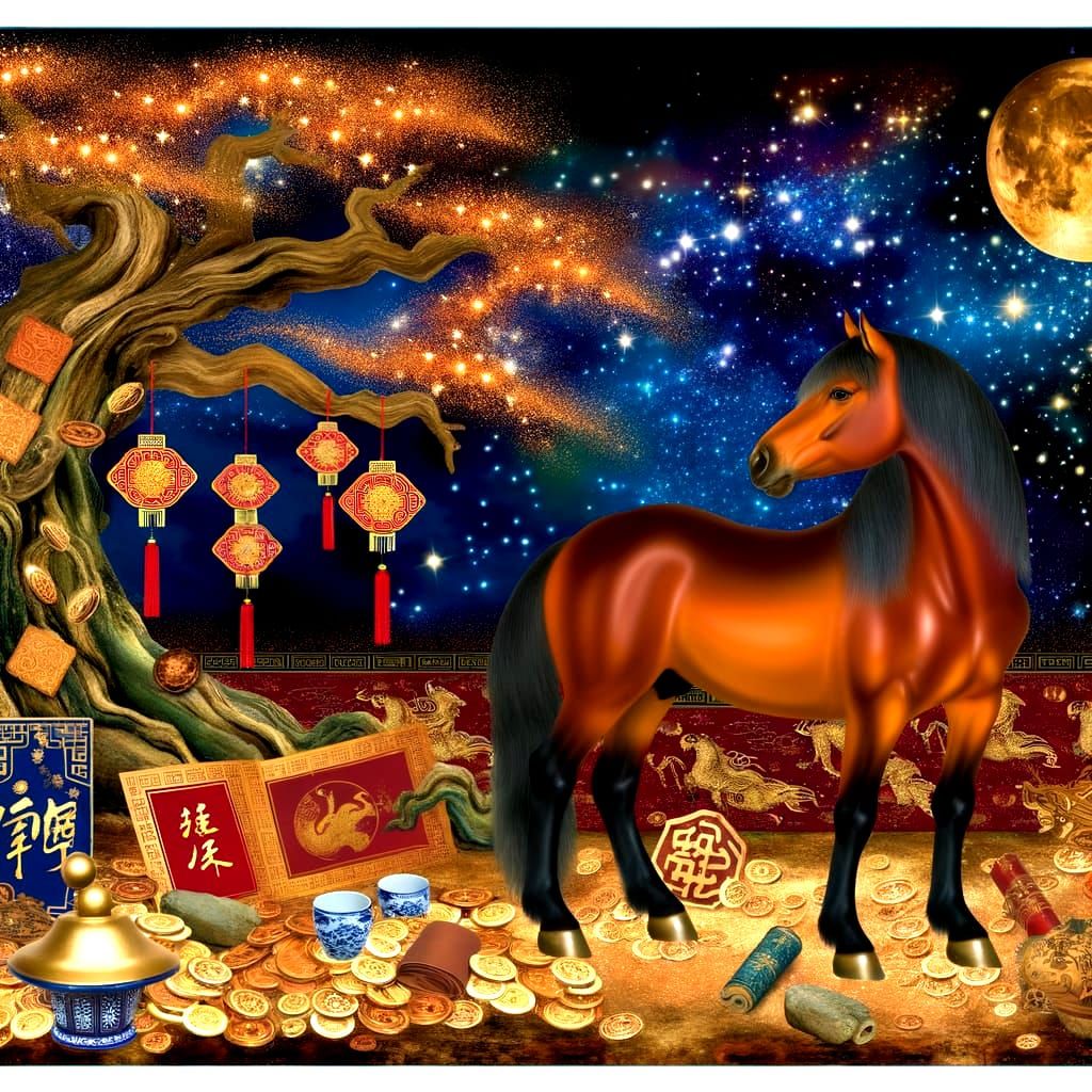 Year of the Horse Chinese Zodiac Art