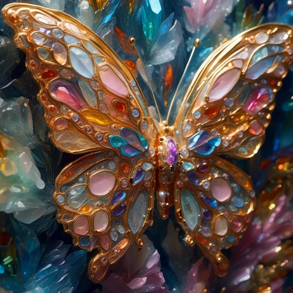 In a crystal realm where sunshine floods the landscape, a vi...