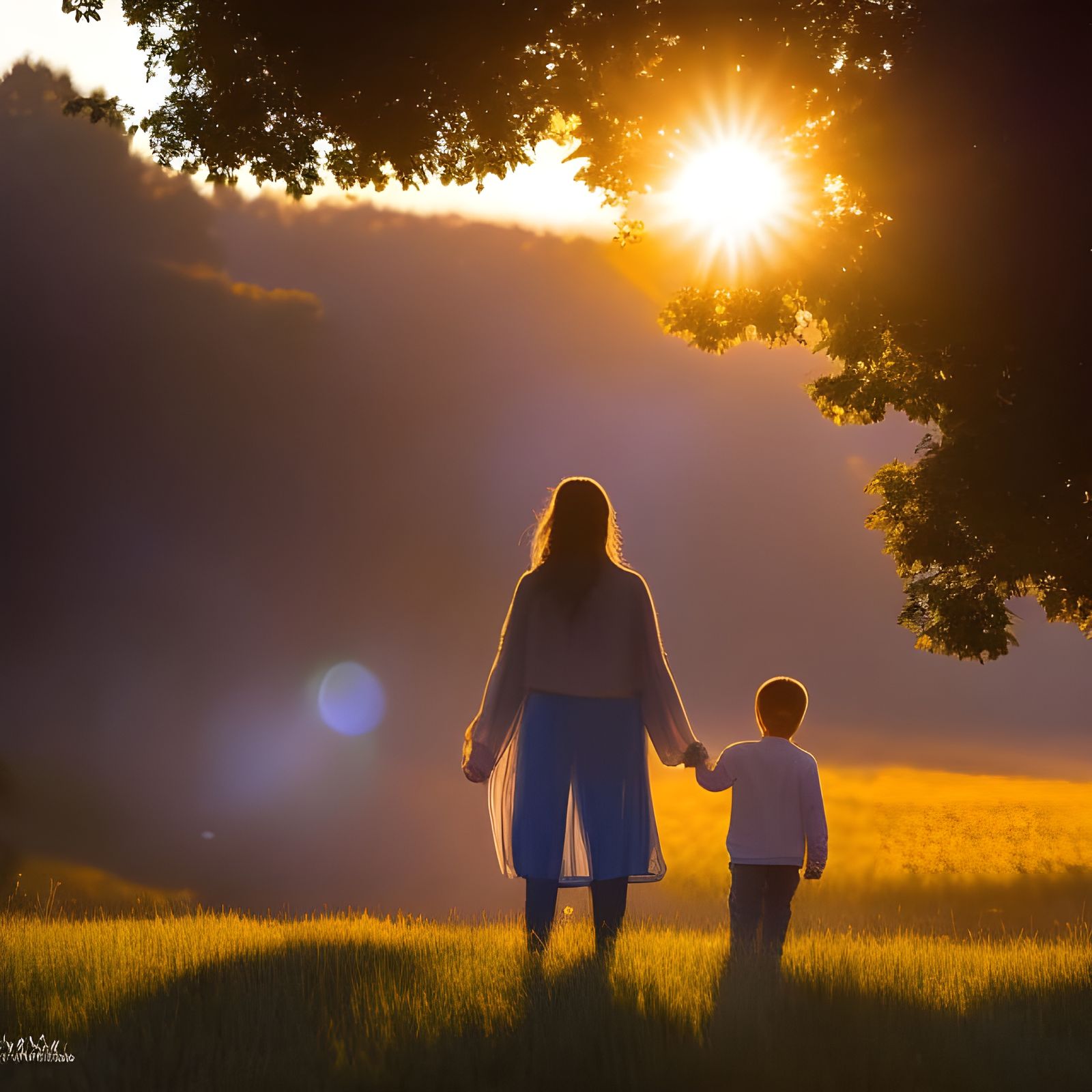 Golden Hour: A Mother and Son's Love