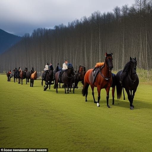 Coach Through Forgotten Village: Impressionistic Horse Ride