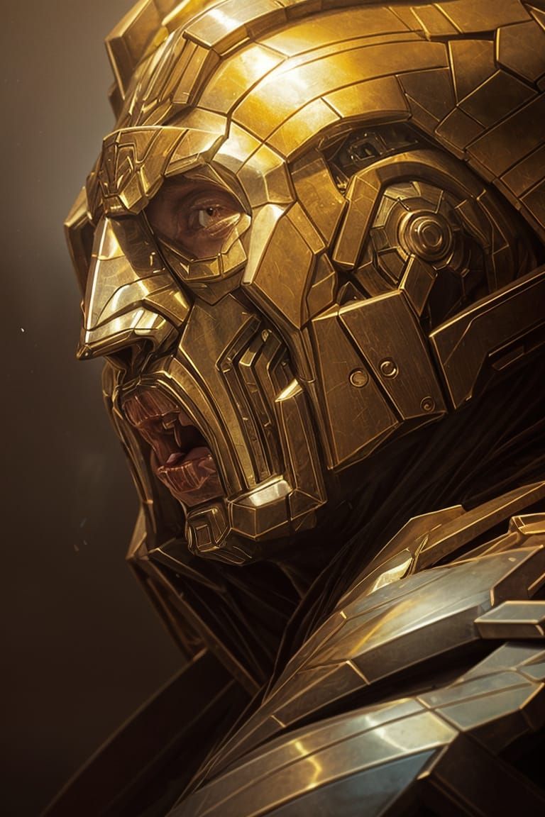 Overlord Portrait in Dynamic Lighting Concept Art