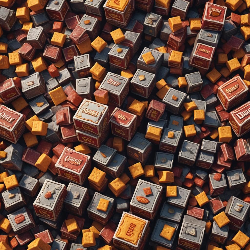 Fantastical Cheez-It Concept Art in Deep Color
