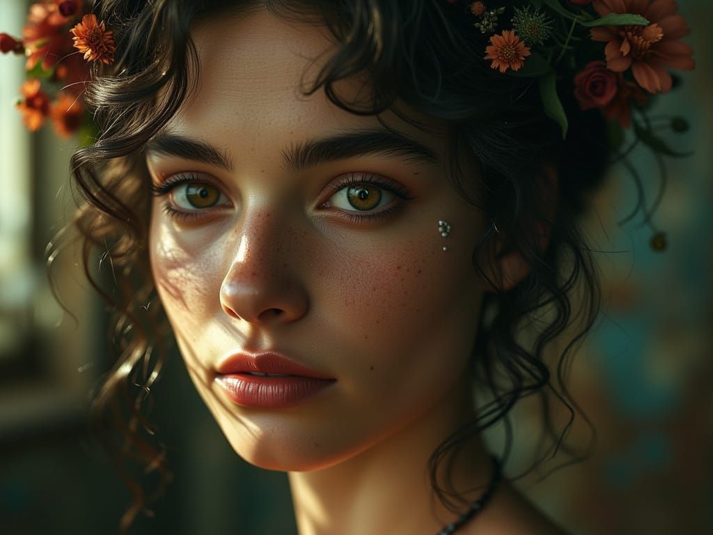 Sorrowful Elegance in Faded Opulence