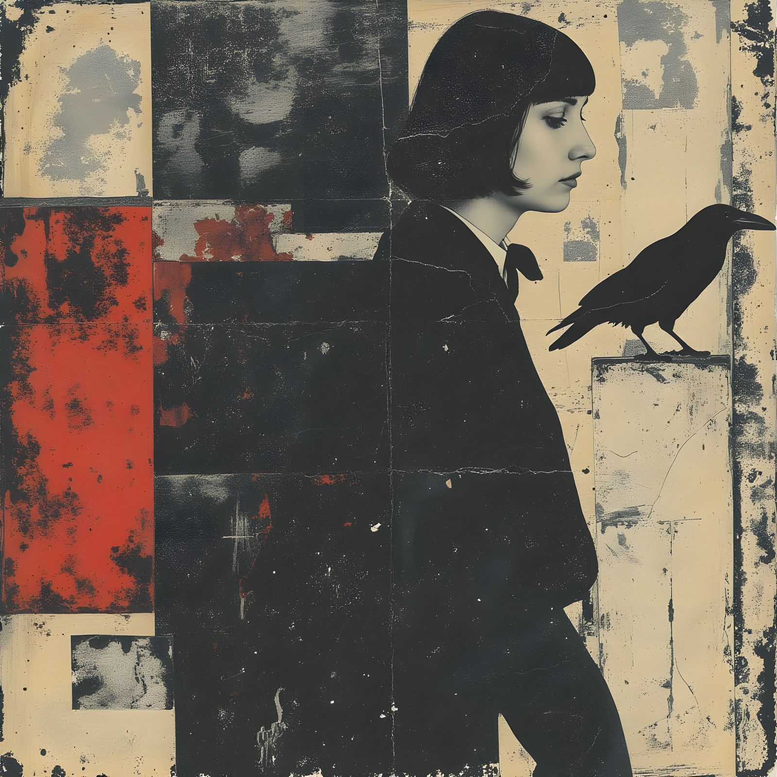 Cosmic New York City Portrait in Pollock Style